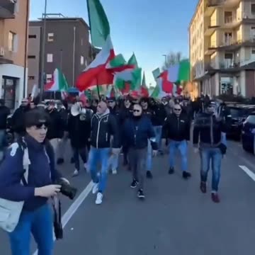 Italian patriots march in Italian cities to demand mass deportations.