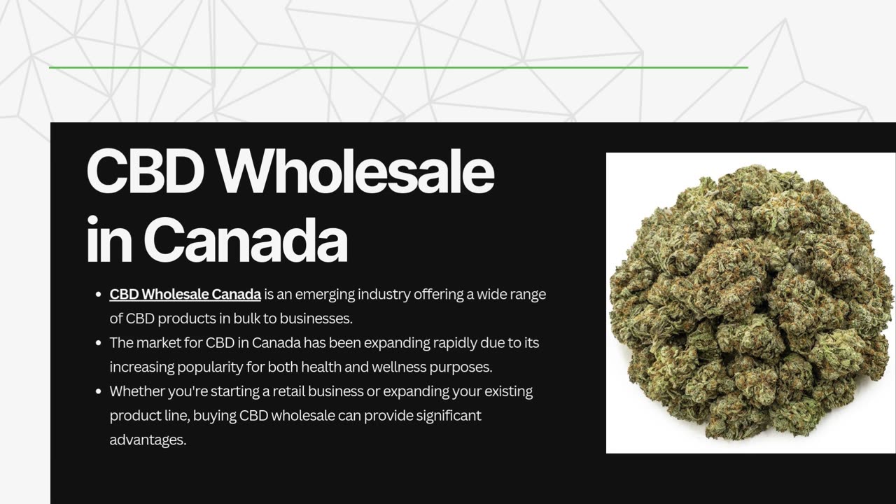 Exploring the Benefits of CBD Wholesale Canada for Your Business