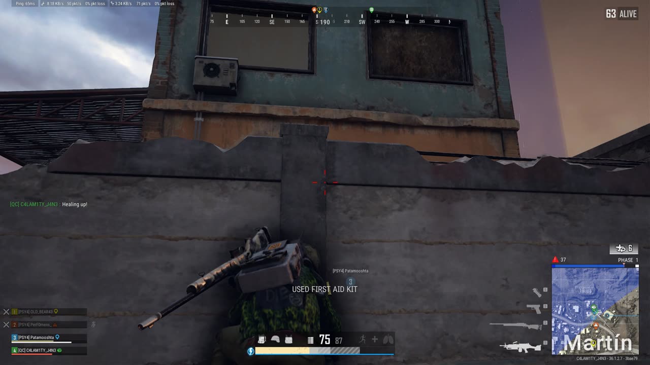 PubG - Chicken Dinner! - Reviving the entire team (9m50)