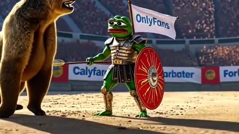 OFPepe Fighting off the Crypto Bear