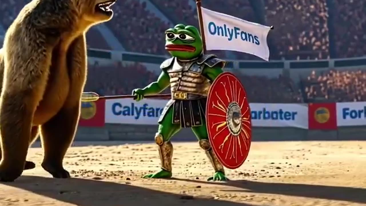 OFPepe Fighting off the Crypto Bear