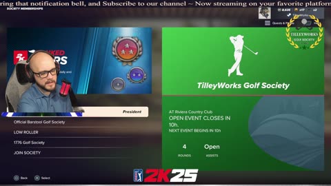 PGA 2K25 - Pro Golf - Lets Play - TilleyWorks Golf Society - 3/5/25