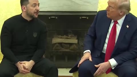 Donald J Trump meets with president Zelensky