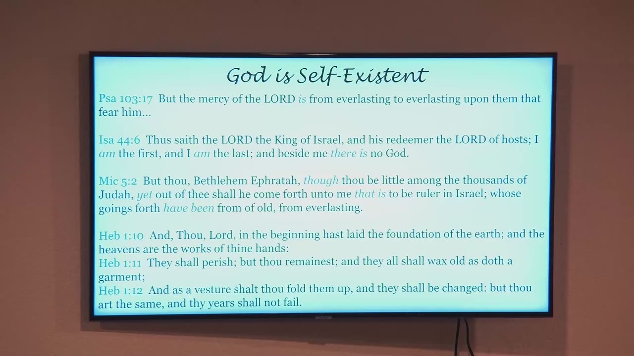 The attributes of God Part 2, Pastor Rick,