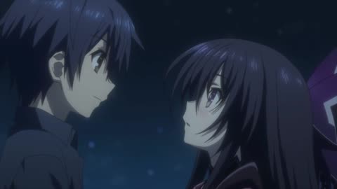 Date A Live II - Shido kisses inverse Tohka