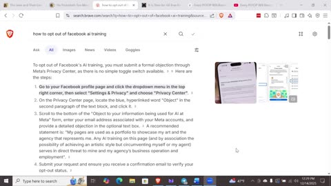 NO OPT OUT for Facebook AI Training