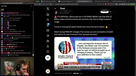 TheSaltyCracker: Biden Autopen Explodes ReeEEStream 11-28-25 .......