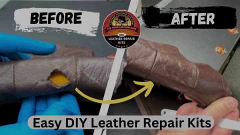 Easy DIY Leather Repair Kits - Clean, repair tear, touchup and protect
