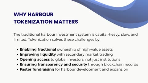 Harbour Tokenization: Turning Ports into Digital Assets