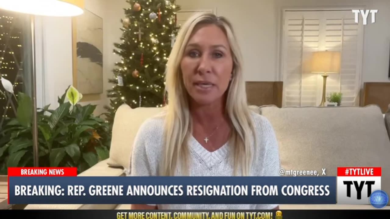 MARJORIE TAYLOR GREEN RESIGNING