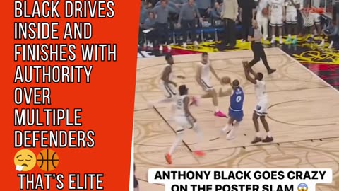 Anthony Black Throws Down a HUGE Poster Dunk Over Multiple Defenders 😮‍💨🔥