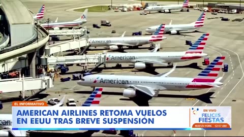 Quejas por problema técnico que obligó a aerolínea a suspender sus vuelos por una hora en EE. UU.