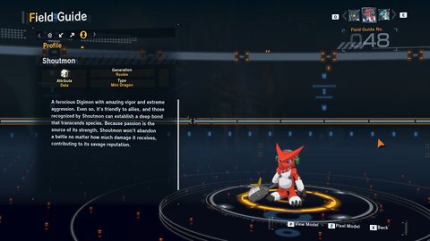 shoutmon all digivolution/de-digivolution/profile Digimon Story Time Stranger