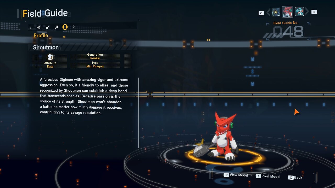 shoutmon all digivolution/de-digivolution/profile Digimon Story Time Stranger