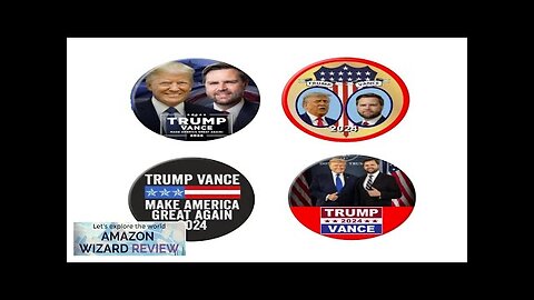 Trump Vance 2024 buttons 4-pack (2.25 inches) Trump Vance 2024 Review