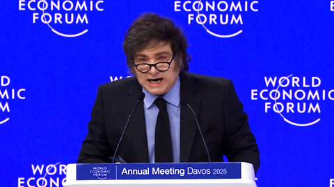 "MAKE THE WEST GREAT AGAIN" Javier Milei gives fiery speech calling out the WEF in Davos