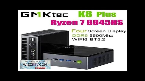 GMKtec K8 Plus AMD Ryzen 7 8845HS Mini PC Windows 11 DDR5 Review