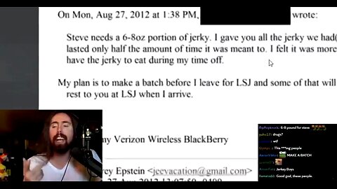 JERKY DOESN'T MEAN JERKY IN THE EPSTEIN FILES 🍕