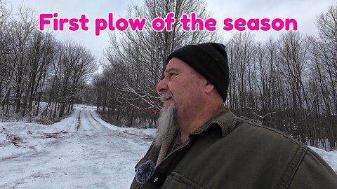 First plow of the season