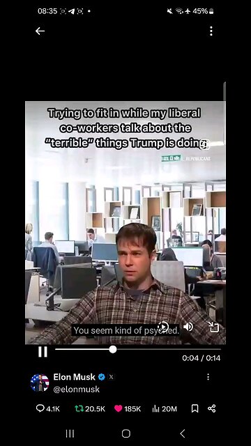 Elon Musk post on X : Trump