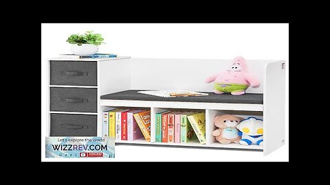 VEVOR Kids Reading Nook Bench Toddler Bookshelf and Bookcase with Detachable Seat Review