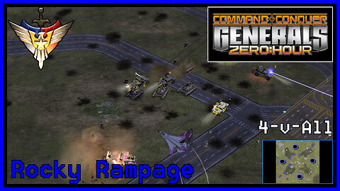 C&C Generals Zero Hour | Laser General | 4-for-All | Rocky Rampage