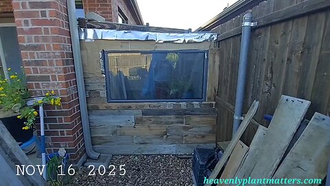 Greenhouse: Progress on the East Wall Exterior!