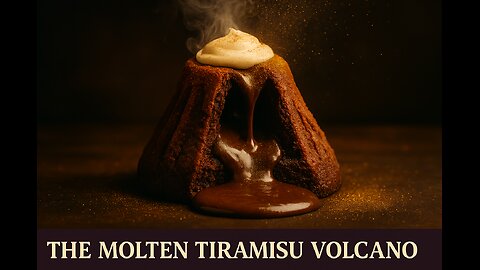 ☕ The Molten Tiramisu Volcano | Coffee Lava Ignites FlavorVille™