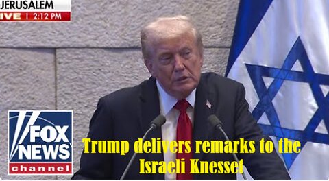 Trump delivers remarks to the Israeli Knesset amid historic peace deal with Hamas