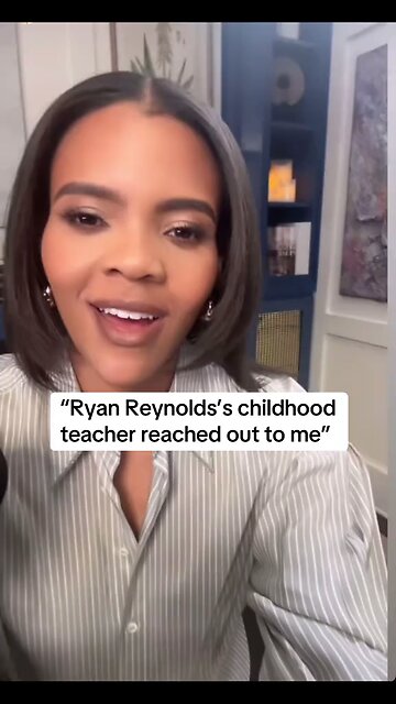 Candace Owens talks to Ryan Reynolds school teacher