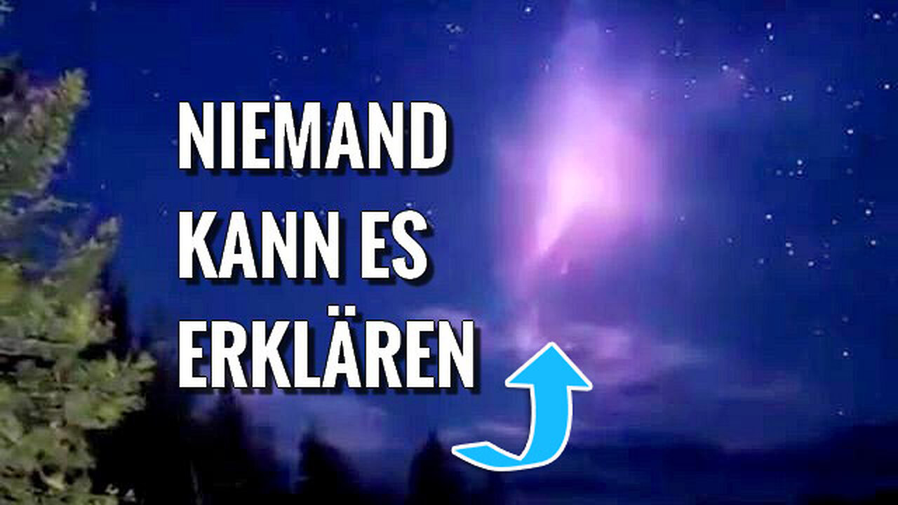 Keiner kann sich dieses rätselhafte Phänomen erklären - Nordlicht ist es nicht