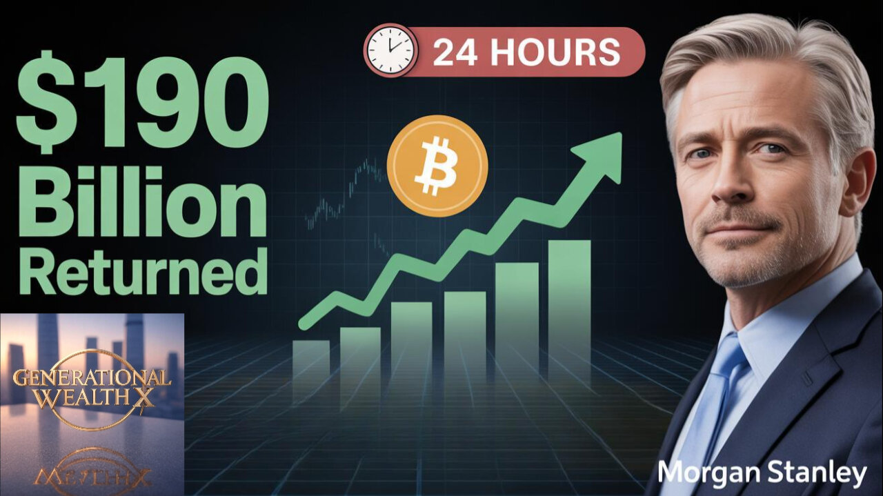 $190 Billion Crypto Recovery in 24 Hours - Morgan Stanley Lifts All Restrictions October 15th