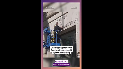 Trump shutdown USAID and had the signs removed from DC headquarters