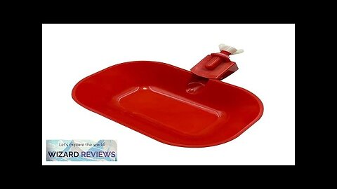 5 Pieces of Red Automatic Water Dispenser For Chickens Ducks Geese Water Review