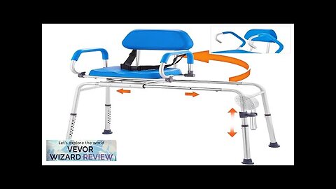 VEVOR Sliding Tub Transfer Bench Shower Chair with 360 Degree Swivel Seat Review