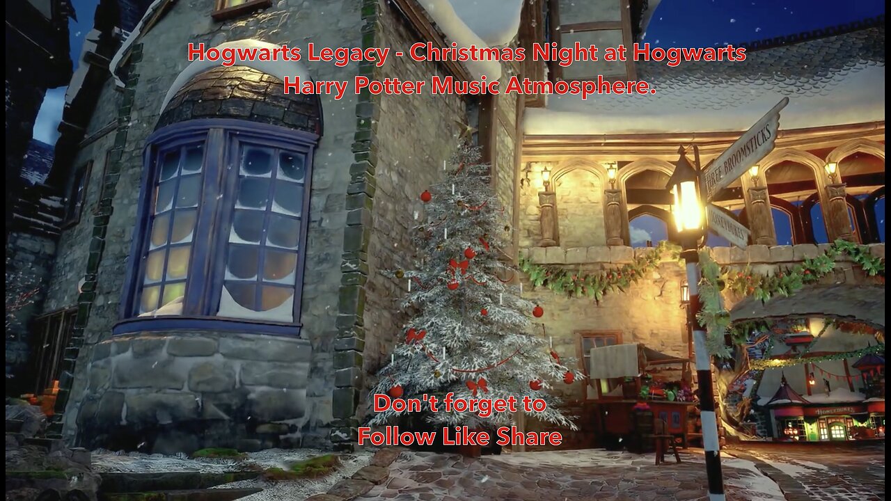 Hogwarts Legacy - Christmas Night at Hogwarts - Harry Potter Music Atmosphere.