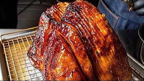 The Juiciest Smoked Ham with Honey Apricot Glaze | Perfect for Holidays