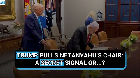 🚨BREAKING: TRUMP PULLS NETANYAHU’S CHAIR: A SECRET SIGNAL OR...?