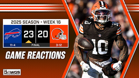 Bills x Browns: Game Reactions - Browns Take Bills to the Brink...But Lose Judkins