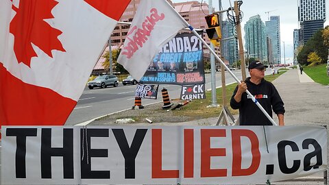 2025 10 19 Mississauga protest, Happy Bday Donna