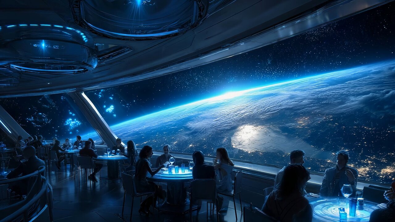 Go to the space station and look at the Earth