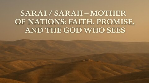 Sarai/Sarah Mother of Nations: Faith, Promise, and the God Who Sees