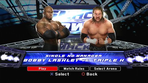 WWE Smackdown vs. Raw 2008 - Bobby Lashley vs. Triple H