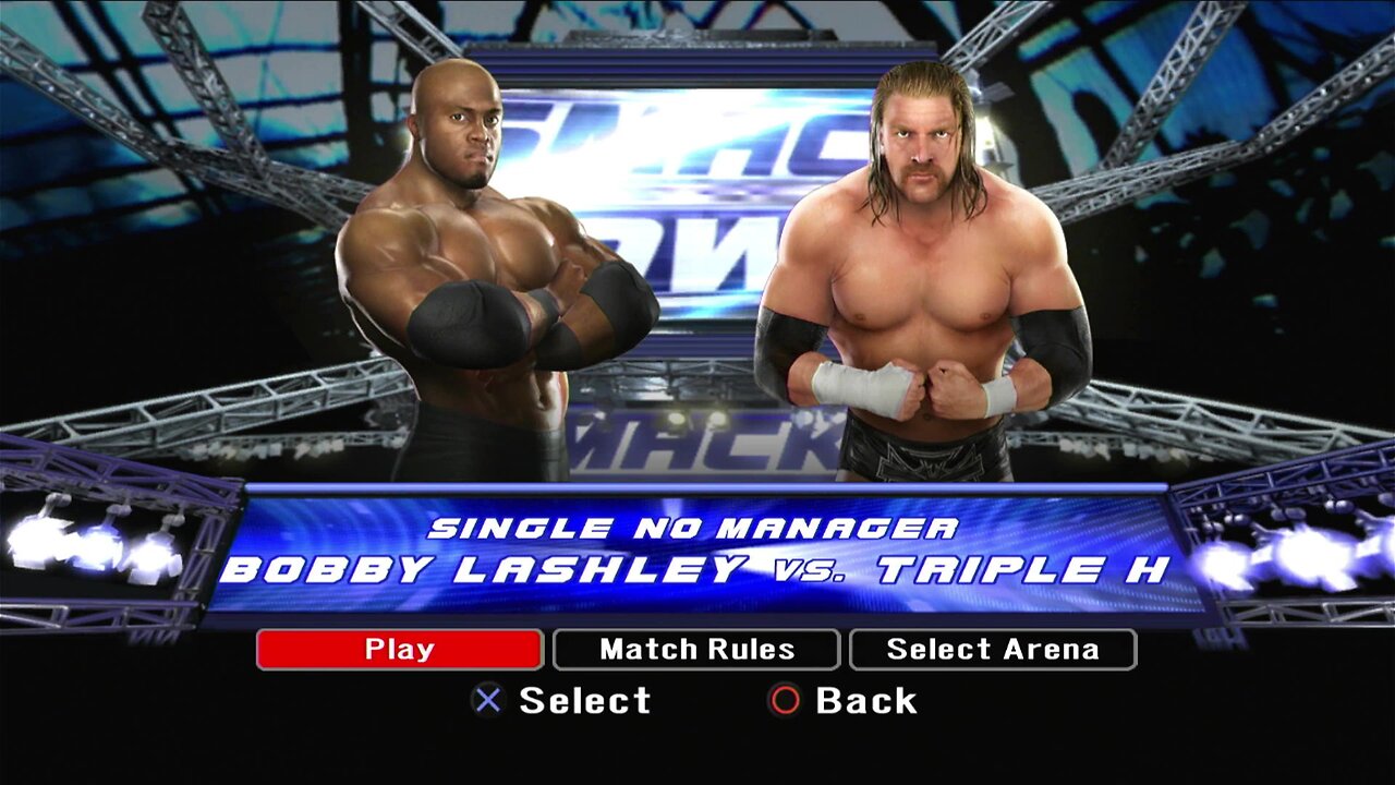 WWE Smackdown vs. Raw 2008 - Bobby Lashley vs. Triple H