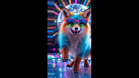 The Disco Fox's Electric Dance Party: funny fox