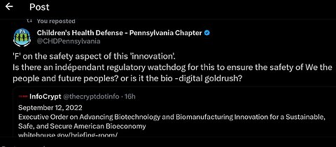 Childrens Health Defence you are sharring our information on X now. So are you gonna talk about 6G IoBnT-IonT-THZ-VLC Biodigital Convergence Standardization Soon And Ad That Info. To Your 5G Lawsuit?