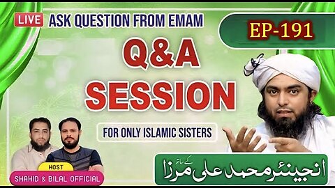 191-Live Q & A Session With Engineer Muhammad Ali Mirza (9-Jan-2026)