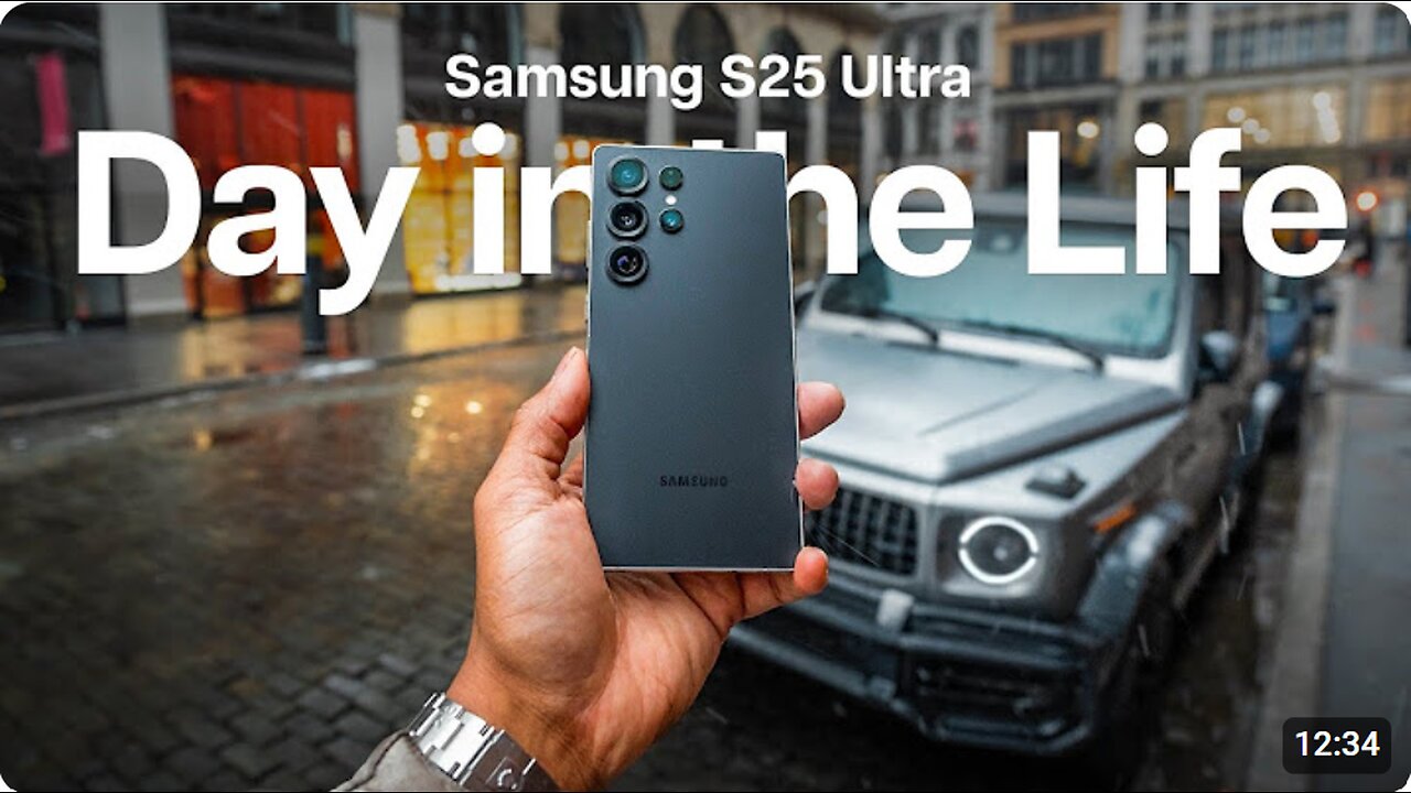 Samsung Galaxy S25 Ultra Day in The Life (AI, Battery Life & Camera Test)