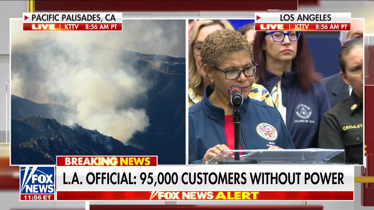 Los Angeles Mayor Karen Bass Challenged By Reporter On Lack Of Preparation And Response To Wildfires