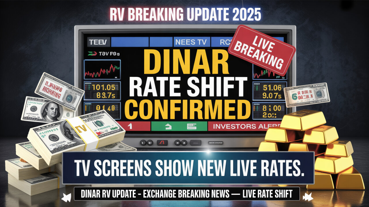⚡ RV Breaking Update – TV Screens Show Dinar Rate Shift! 🌍💵 💥 Today's Iraqi Dinar News!